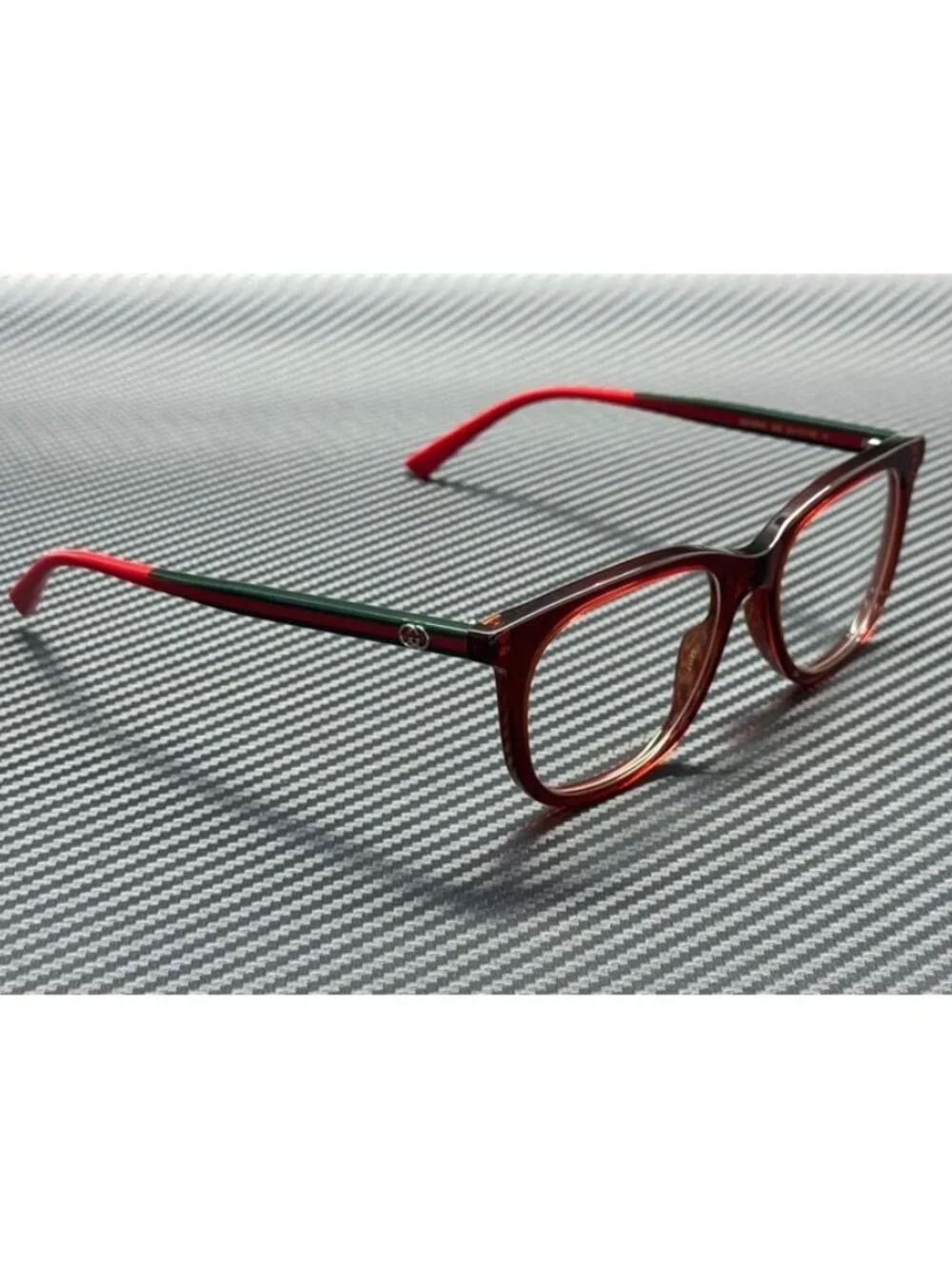 New Gucci Women Burgundy Green Eyeglasses 53-17-145